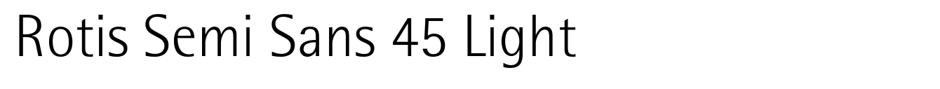 Rotis Semi Sans 45 Light